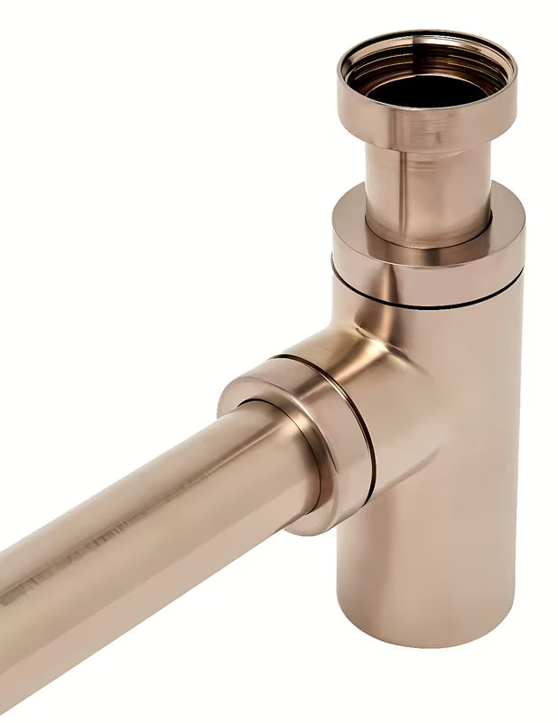 Alca Individual sifon za umivaonik DN32 u izvedbi rose gold mat s metalnom rozetom