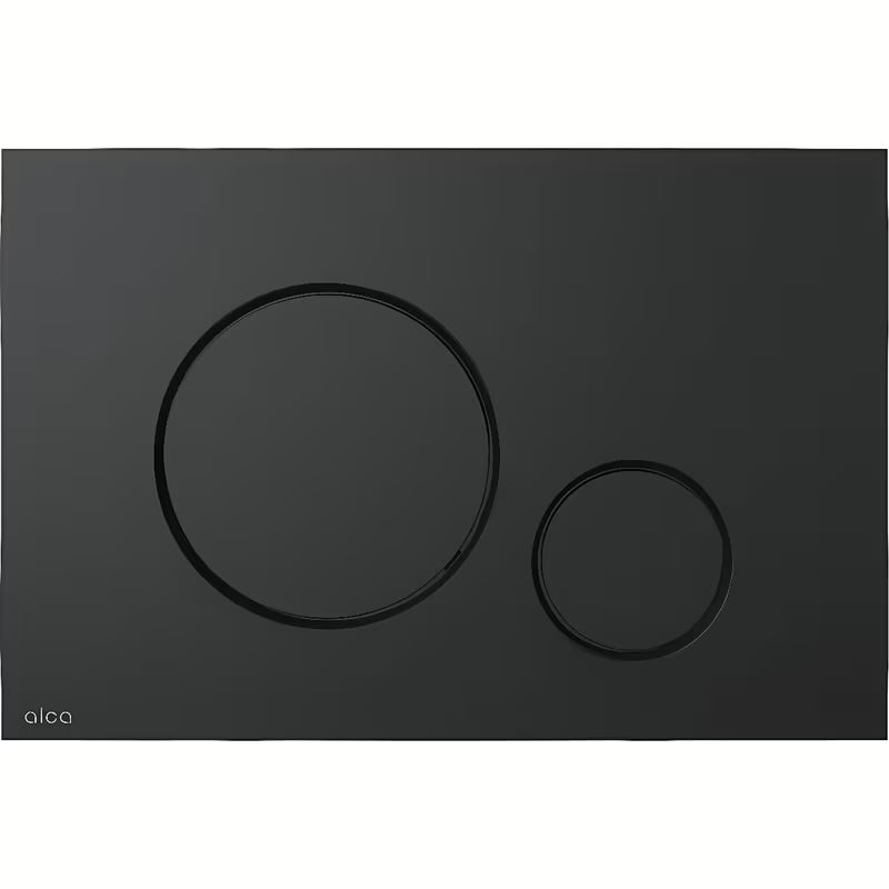 Crno-mat tipka za aktiviranje Alca pro predzidni instalacijski sustavi i WC školjke vodokotlići pro za ugradnju.