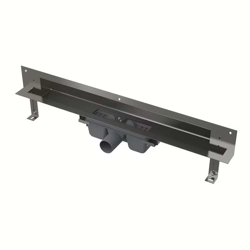 Nehrđajući tuš kanalica Alca APZ5 Twin pro za ugradnju u zid s uklonjivim pokrovom pro za umetanje pločica.