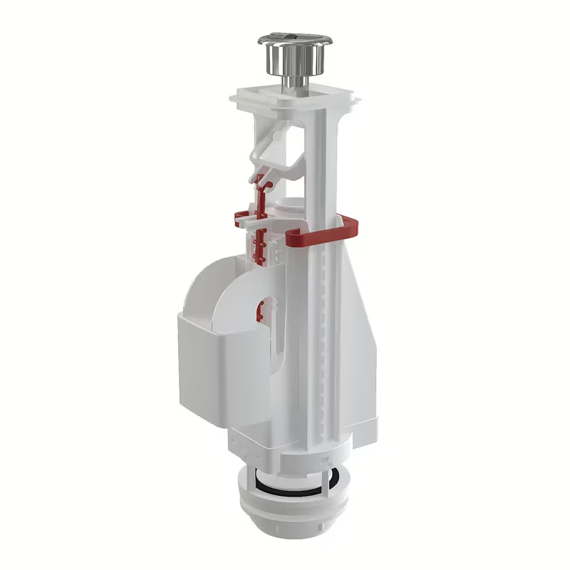 Odvodni ventil Alca u krom izvedbi pro za keramičke vodokotliće s DualFlush tipkom