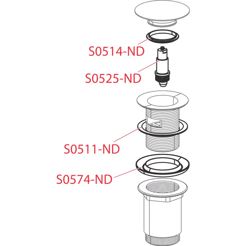 Crna mat potpuno metalna umivaonička odvod Alca ClickClack 5/4 s velikim čepom pro umivaonici s preljevom