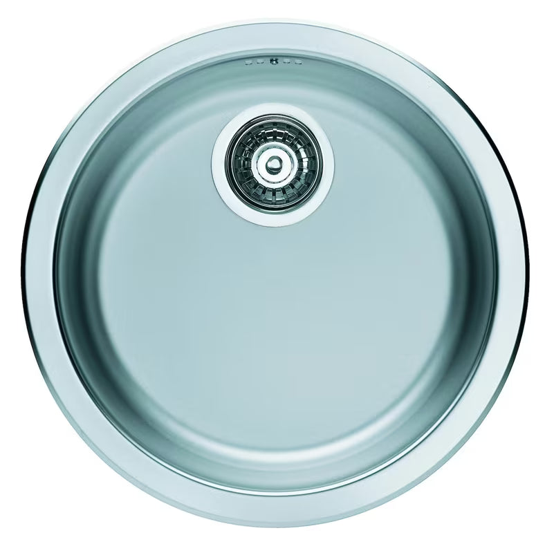 Okrugli nehrđajući kuhinjski ugradbeni sudoper Alveus Form 10 bez ocjeđivača