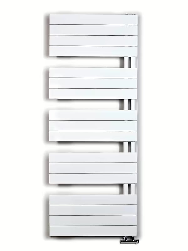 Bijeli kombinirani kupaonski radijator Anima Oliver 151x60 cm prikladan i pro za sušenje ručnika.