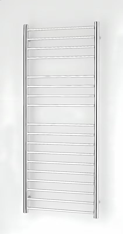 Kombinirani kupaonski radijator Anima Paul 60x120 cm u izvedbi od poliranog nehrđajućeg čelika chrome.