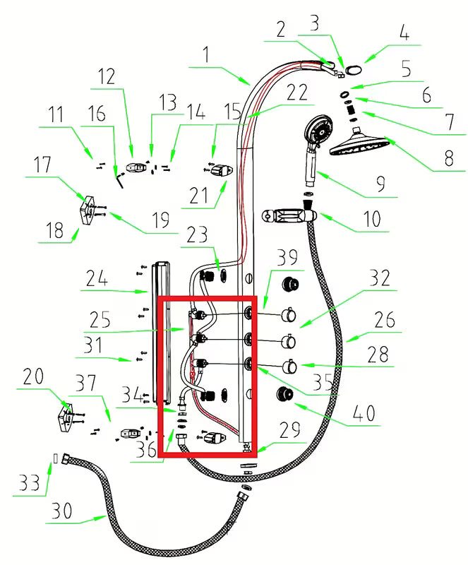 Zamjensko spojno crijevo Anima Easyshower pro za obnovu funkcionalnosti tuš instalacije.