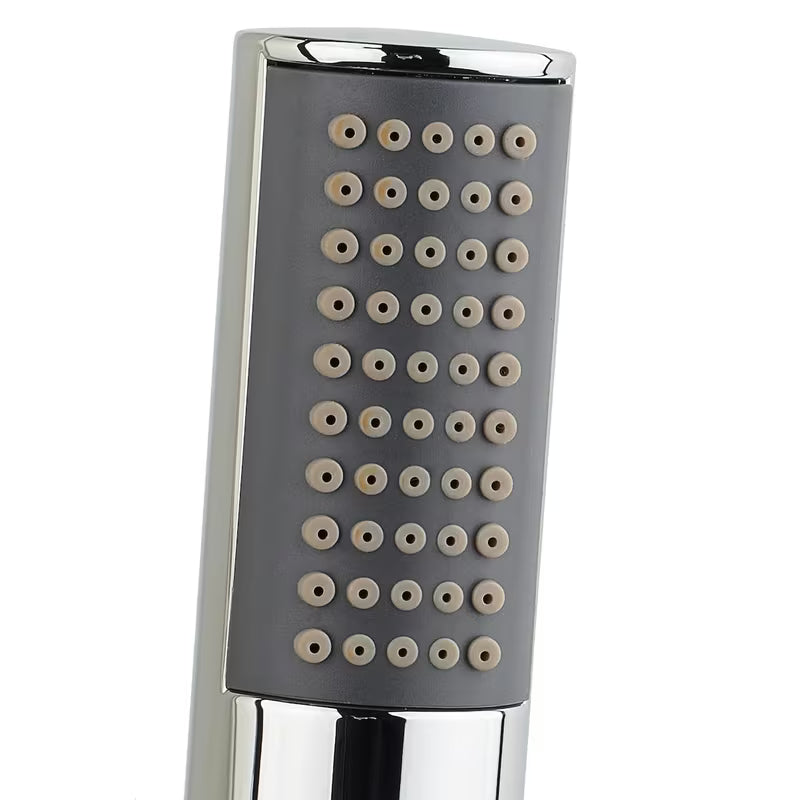 Tuš panel Anima Primeshower s jednoručnom miješalicom, gornjim kišnim tušem, ručnim tušem i masažnim mlaznicama.