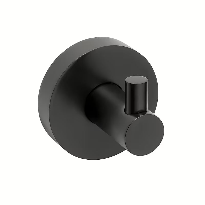 Crni kupaonski kukica Bemeta Noir s crnom završnom obradom