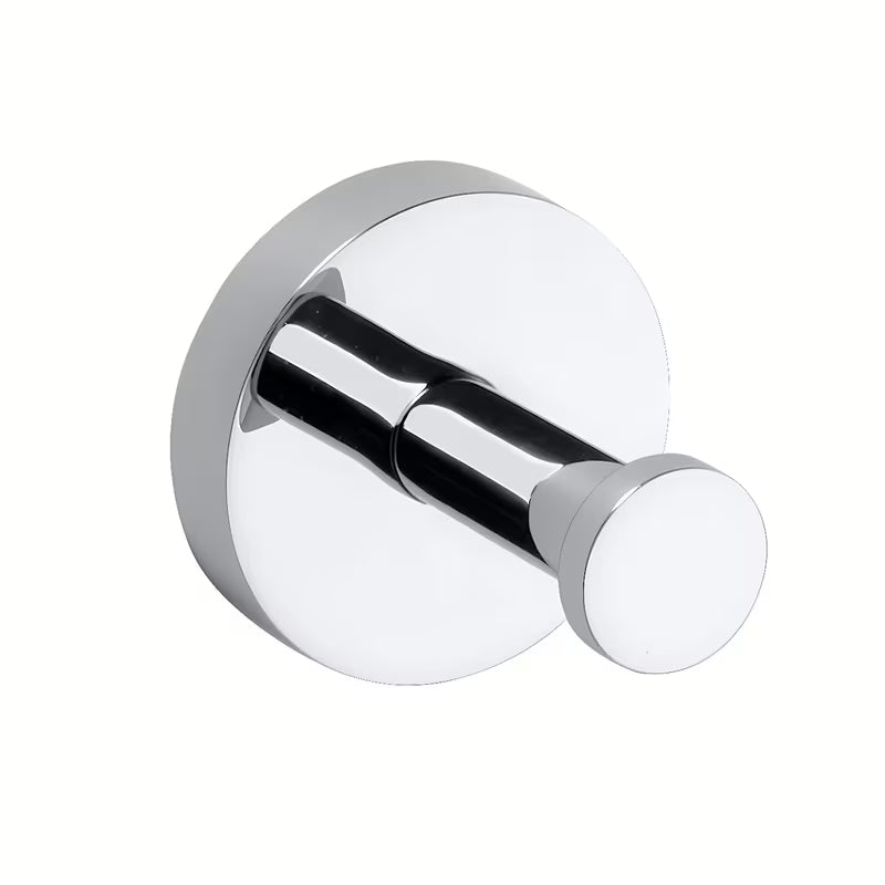 Kromirani kukica Bemeta Omega pro kupaonicu s mogućnošću montaže lijepljenjem ili bušenjem.