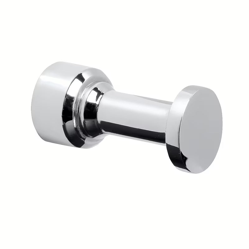 Kromirani kupaonski kukica Bemeta Omega prikladan za montažu lijepljenjem ili bušenjem.