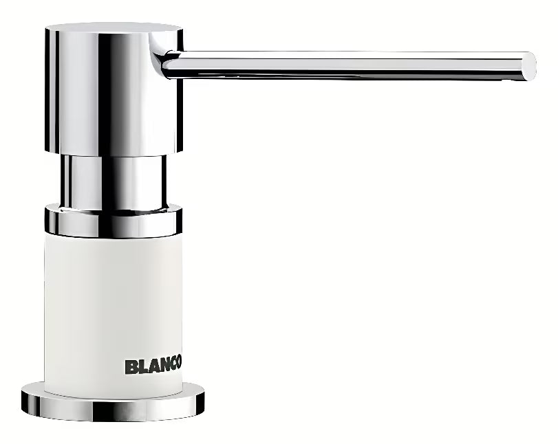 Bijelo-kromirani dozator deterdženta Blanco Lato s punjenjem odozgo