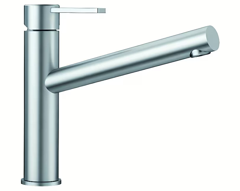 Blanco Ambis jednoručna baterija stojeća miješalica za sudoper od brušenog nehrđajućeg čelika s mat površinom