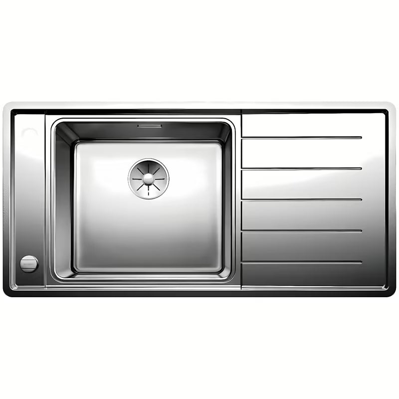 sudoper Blanco Andano od nehrđajućeg čelika s ocjeđivačem, površina svileni sjaj, orijentacija lijevo