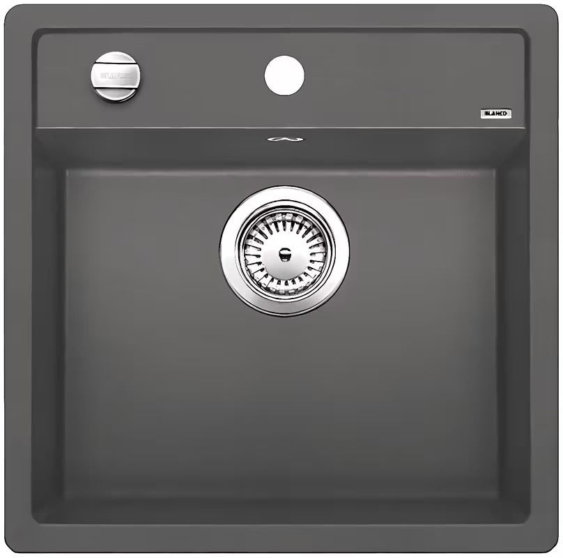Granitni sudoper Blanco Dalago 5 Silgranit PuraDur u boji siva stijena pro za ugradnju odozgo.