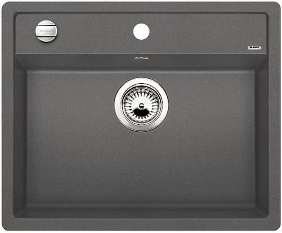 Granitni sudoper Blanco Dalago 6 u boji siva stijena pro za ugradnju odozgo na radnu ploču.