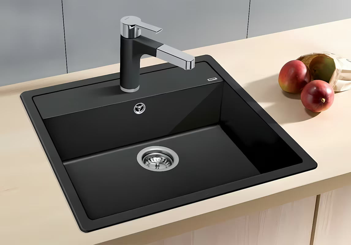 Granitni sudoper Blanco Dalago 6 u boji siva stijena pro za ugradnju odozgo na radnu ploču.