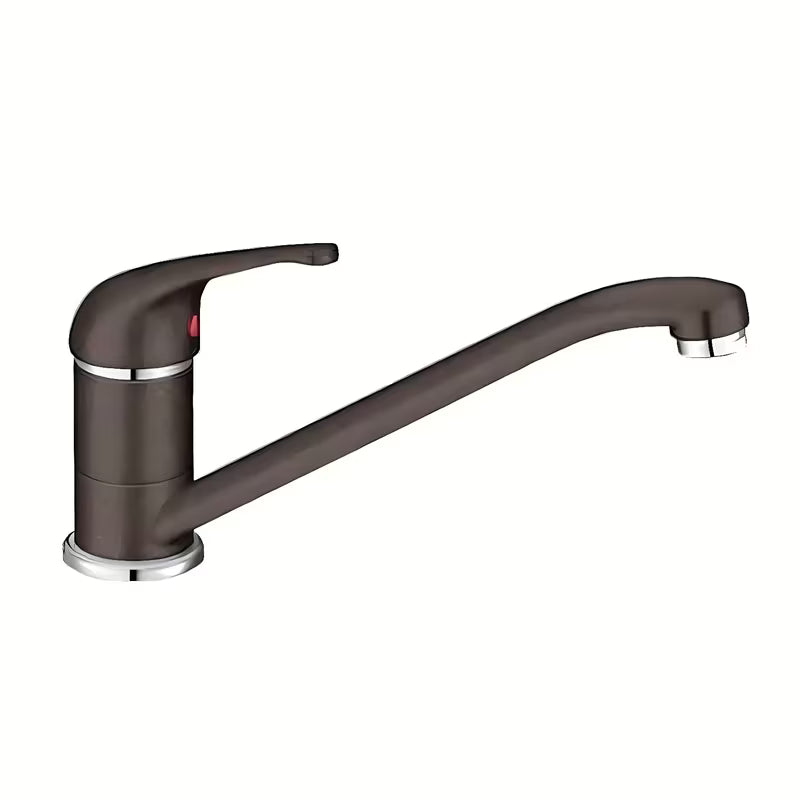 Jednoručna Baterija stojeća miješalica za sudoper Blanco Daras u boji kave s mat površinom i zakretnim izljevom.