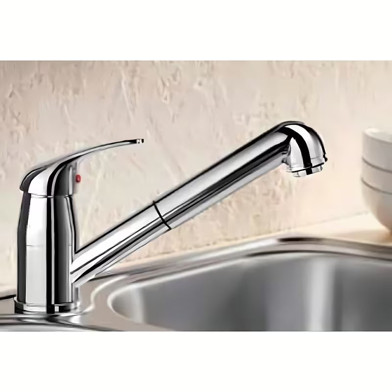 Kromirana jednoručna baterija stojeća miješalica za sudoper Blanco Daras - S izvlačnim tušem