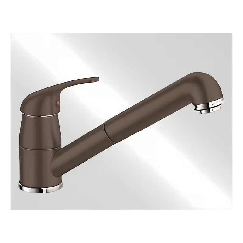 Miješalica za Sudoper Blanco Daras - S u boji kave s izvlačnim tušem i mat površinom Silgranit-look.