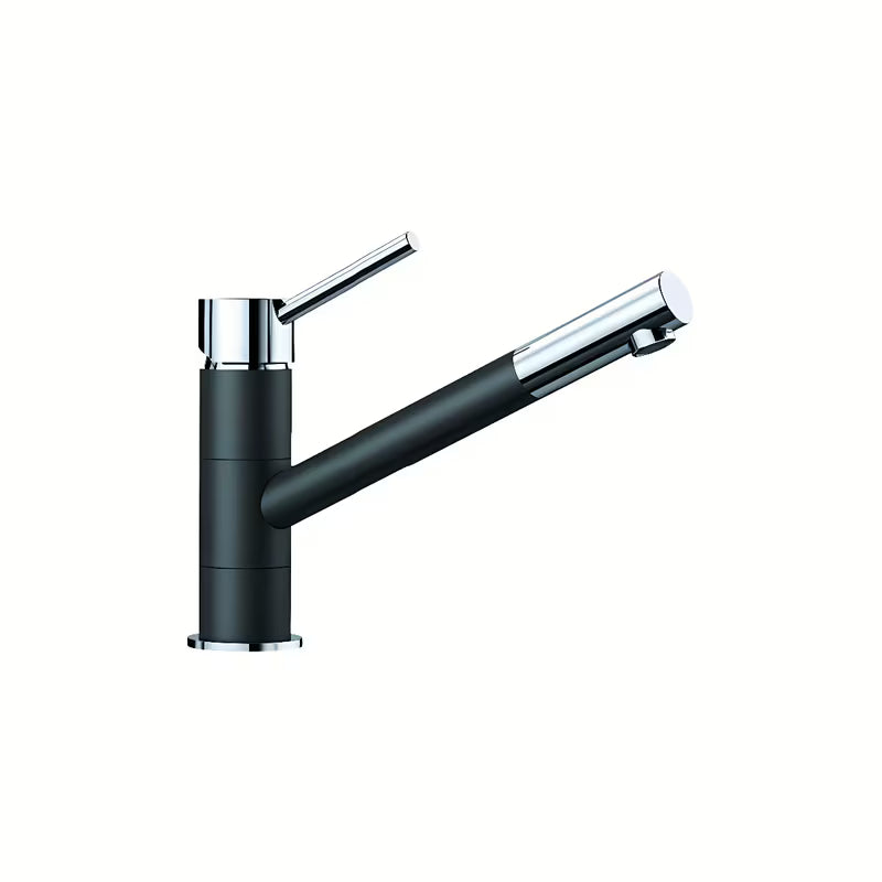 Miješalica za Sudoper Blanco Kano u boji antracit s površinom Silgranit i krom te zakretnim izljevom 360°.
