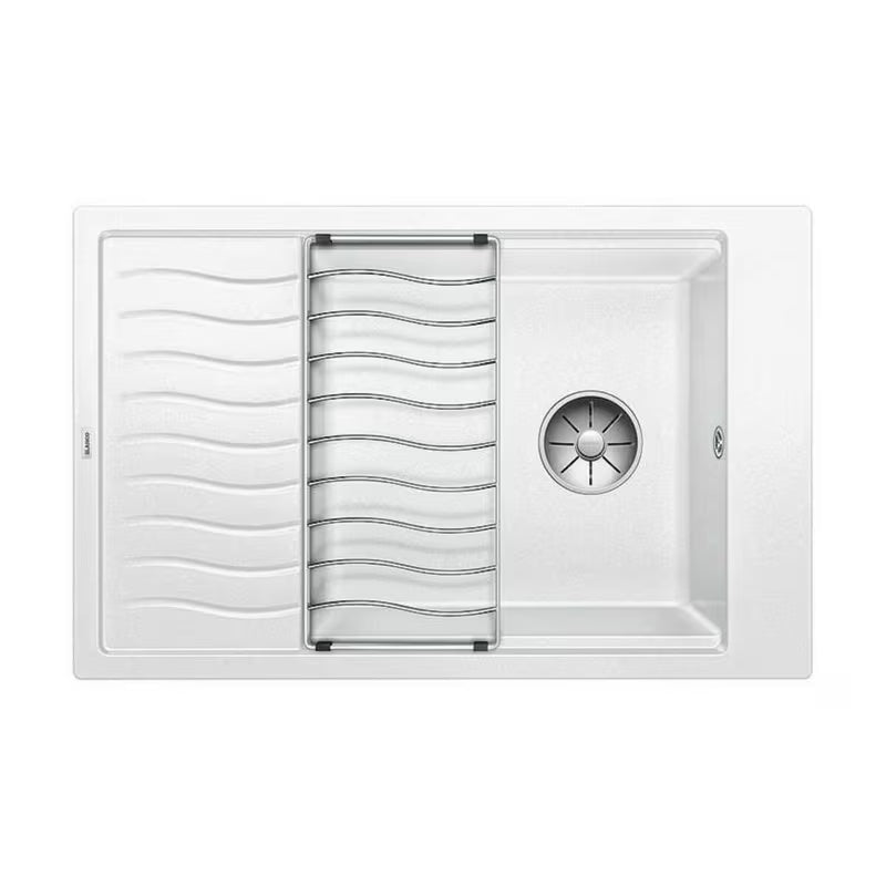 Blanco elonxl 6 S granitni sudoper s ocjednom plohom u bijeloj boji pro ugradnja odozgo