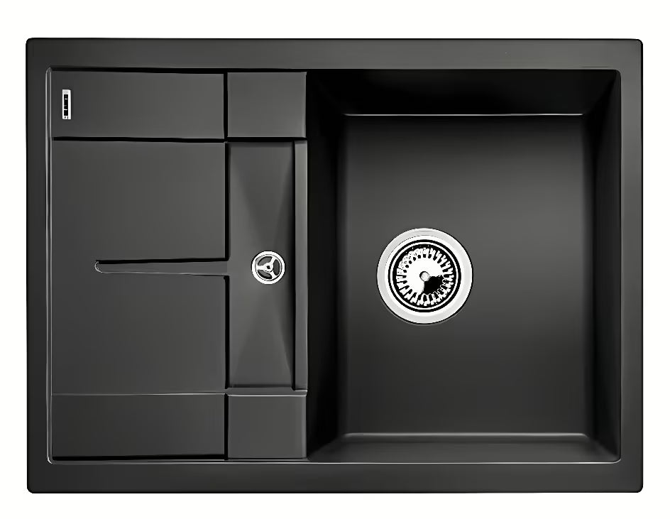 Antracitni silgranitni sudoper Blanco s ocjednom plohom i ugradnjom odozgo