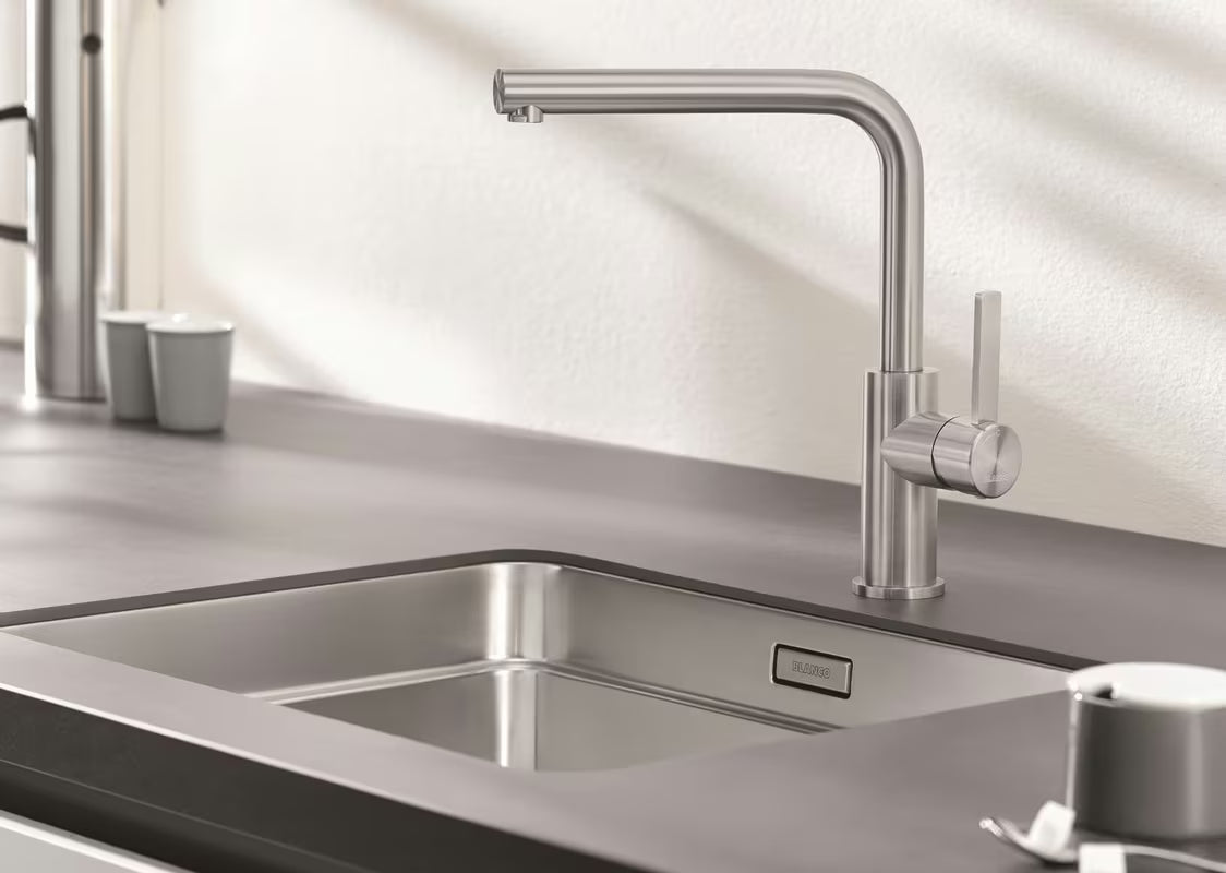 Miješalica za Sudoper Blanco Lanora od brušenog nehrđajućeg čelika s mat završnom obradom