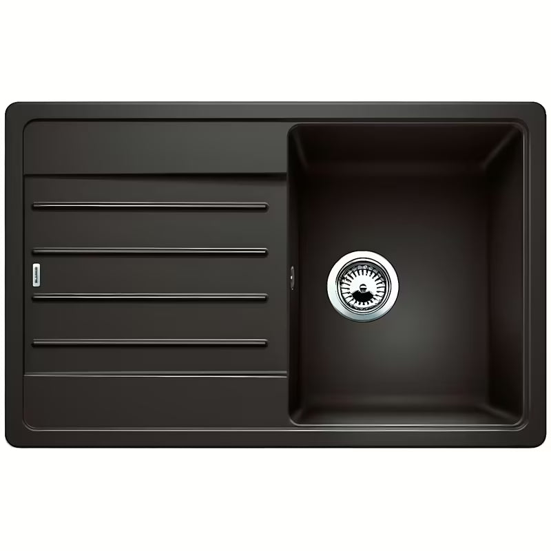 Granitni kuhinjski sudoper Blanco Legra 45 S ocjednom plohom, obostrani, boja kava.