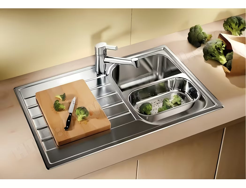 Inox sudoper Blanco Livit 45 S Salto s ocjeđivačem s brušenom završnom obradom