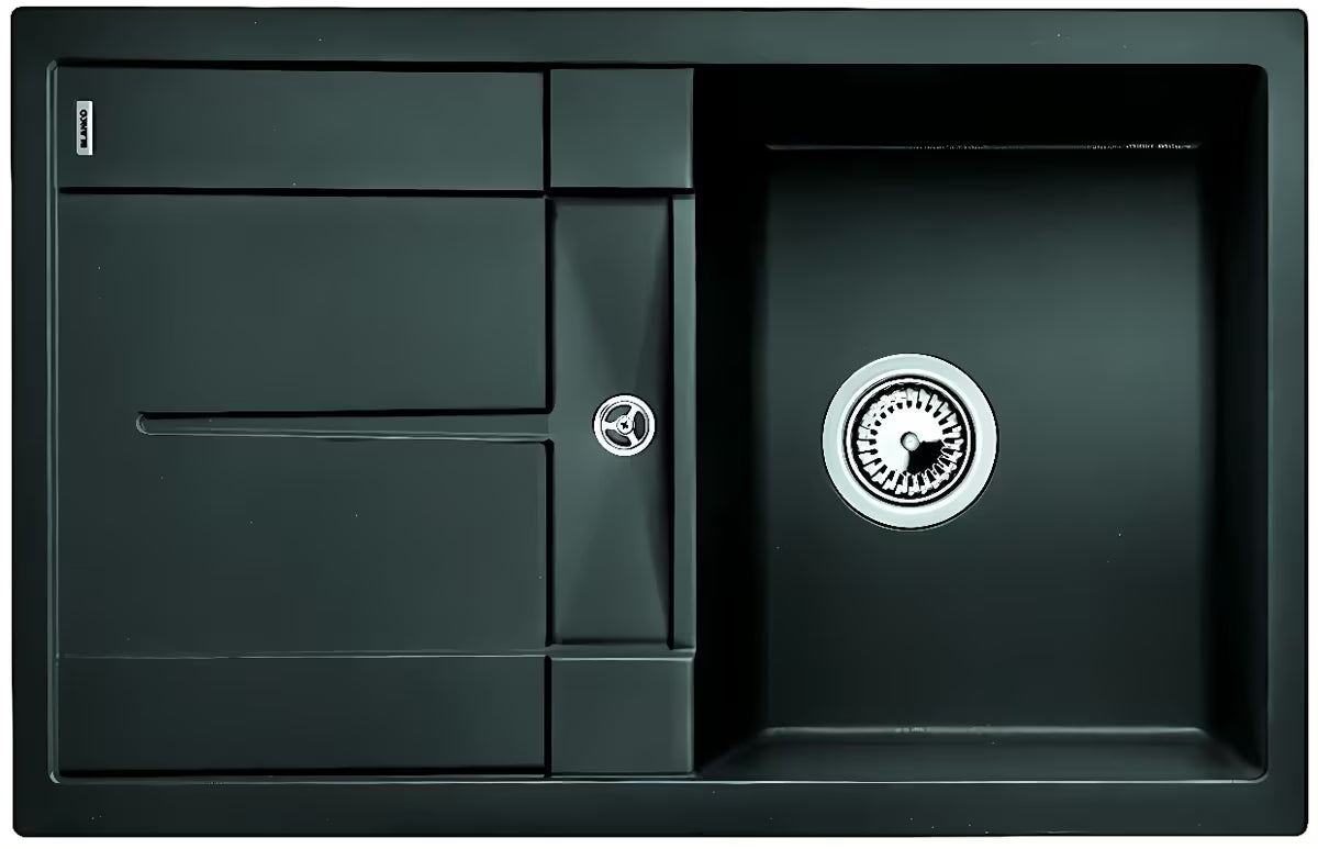 Blanco Metra 45 S granitni sudoper s ocjeđivačem, antracit, ugradnja odozgo