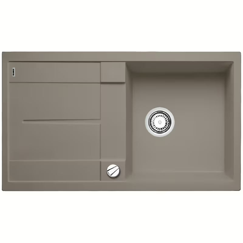 Granitni sudoper Blanco Metra 5 S ocjeđivačem u boji tartufo pro ugradnja odozgo