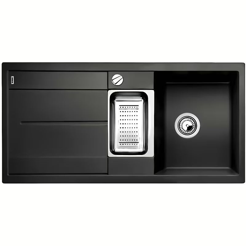 Granitni sudoper Blanco Metra 6 S u antracit boji s ocjednom plohom i koritom