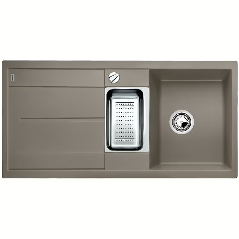 Granitni sudoper Blanco Metra 6 S tuš kadom i ocjednom plohom u boji tartufo