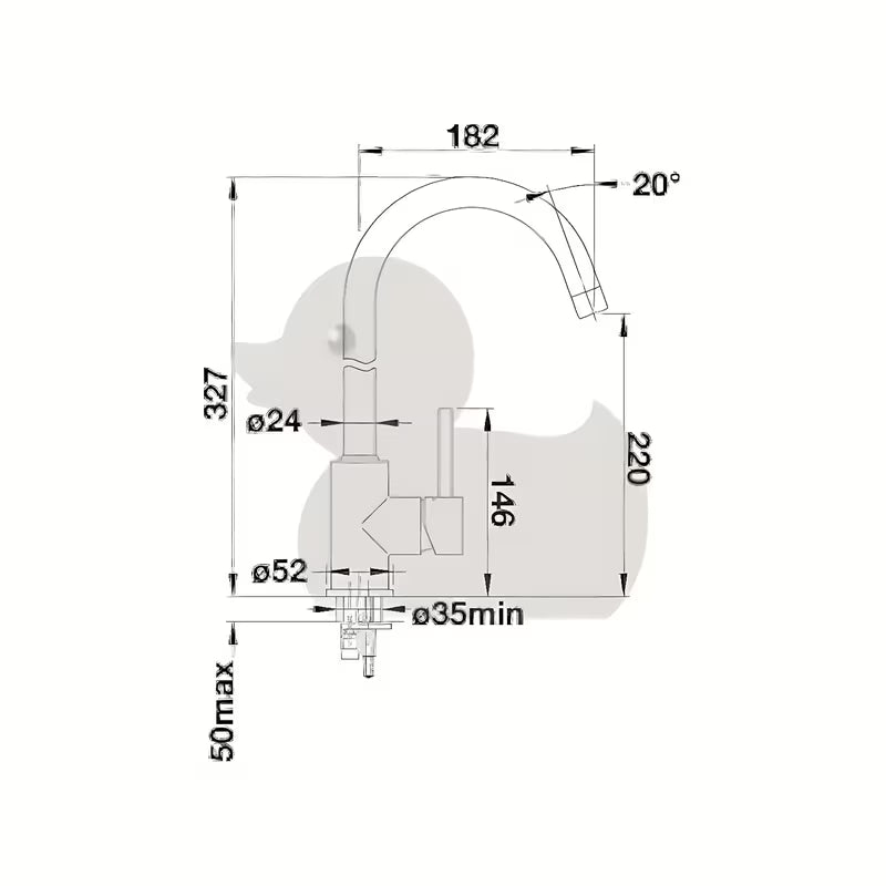 Blanco Mida jednoručna baterija miješalica za sudoper u antracit boji s okretnim izljevom i s površinom Silgranit-look.