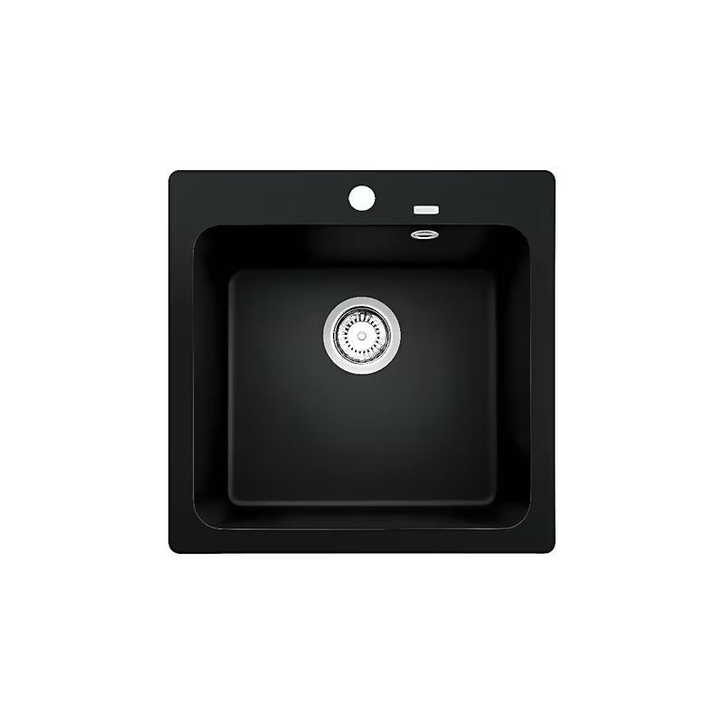 Crni sudoper Blanco Naya 5 infino od Silgranita pro za gornju montažu na radnu ploču