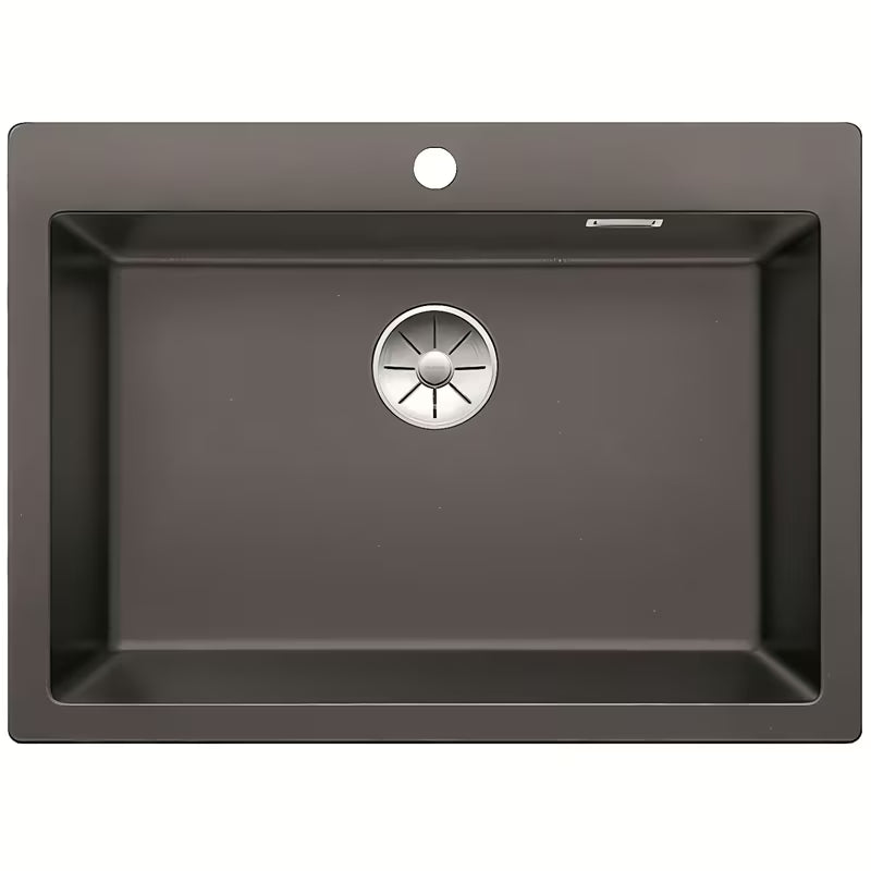 Granitni sudoper Blanco Pleon 8 Silgranit PuraDur u antracit boji pro ugradnja odozgo