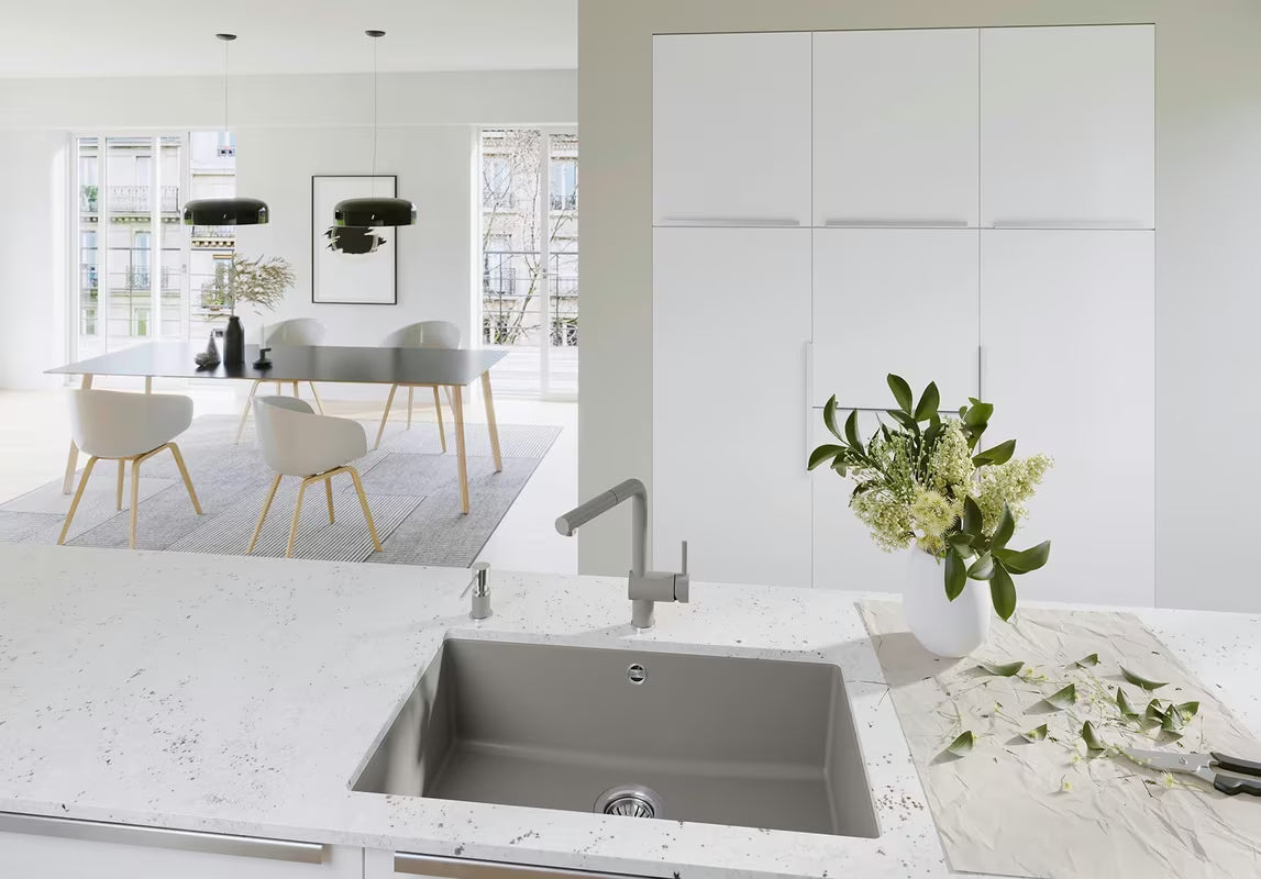 Blanco Rotan 700 U granitni kuhinjski jednostruki sudoper pro donja montaža 73x46 cm u boji vulkanski siva