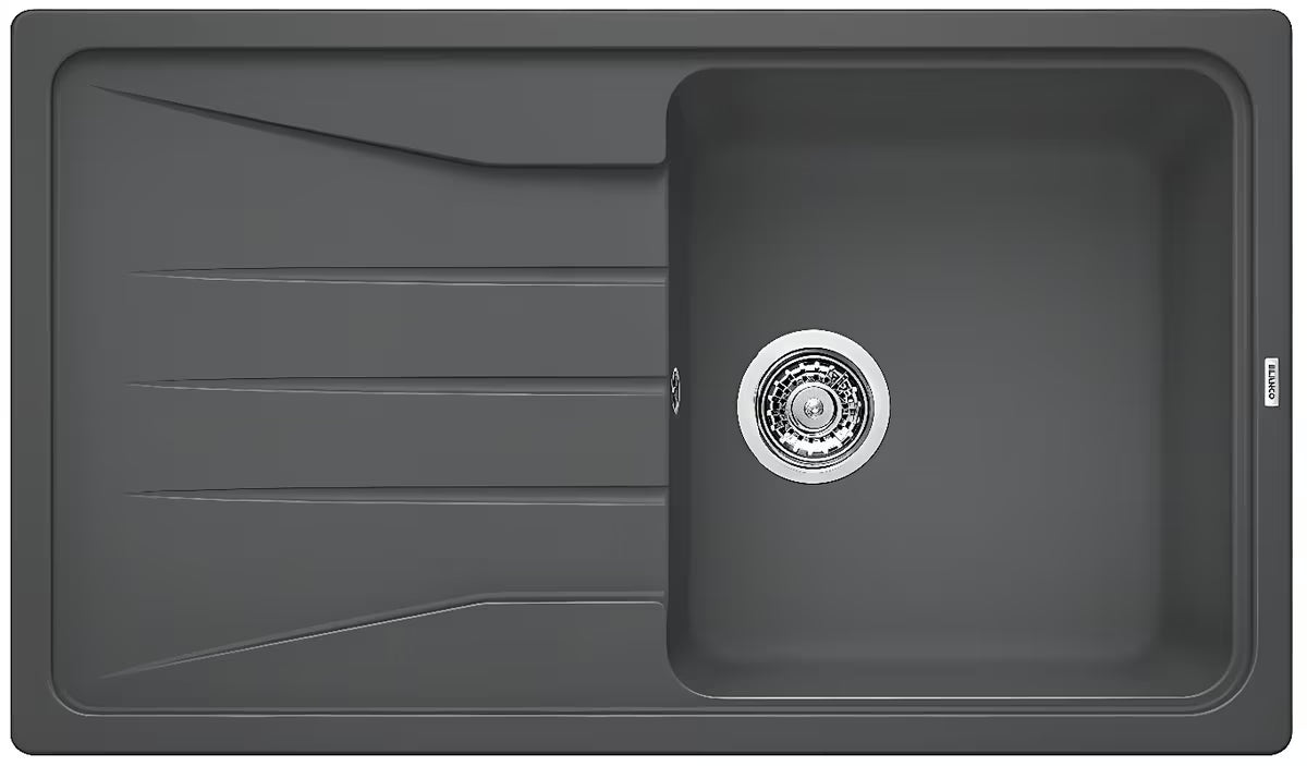 Granitni sudoper Blanco Sona 45 S ocjednom plohom u boji siva stijena