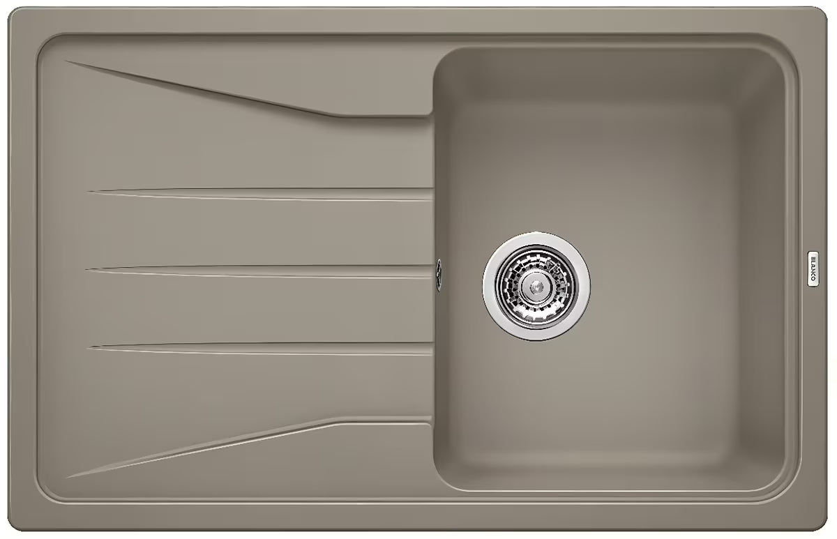 Granitni sudoper Blanco Sona 45 S ocjednom plohom u boji tartufo pro ugradnja odozgo