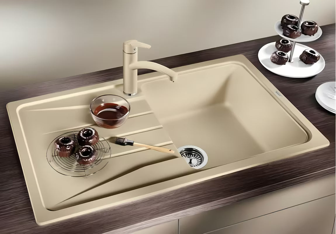 Granitni sudoper Blanco Sona 5 S ocjednom plohom u boji siva stijena