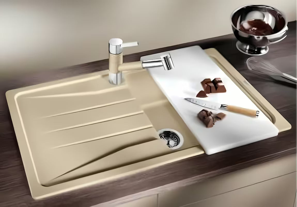 Granitni sudoper Blanco Sona 5 S ocjednom plohom u boji siva stijena