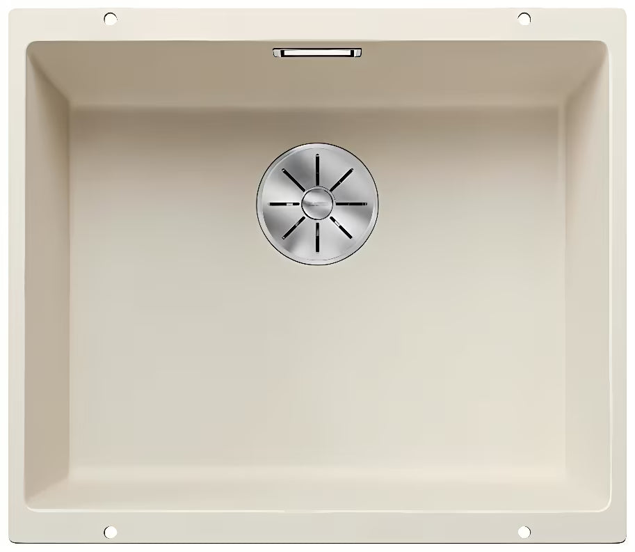 Blanco Subline 500 U granitni kuhinjski jednostruki sudoper pro donja montaža u bijeloj boji soft