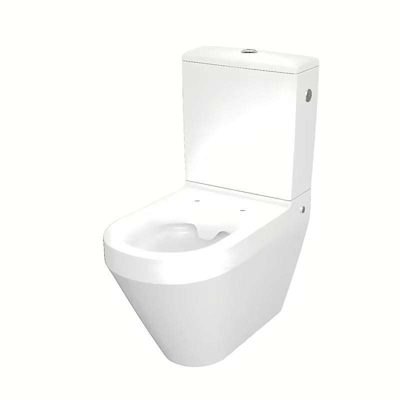 Cersanit Crea stojeća WC školjka kombi bez sustava za ispiranje s wc daskom soft Close u bijeloj boji