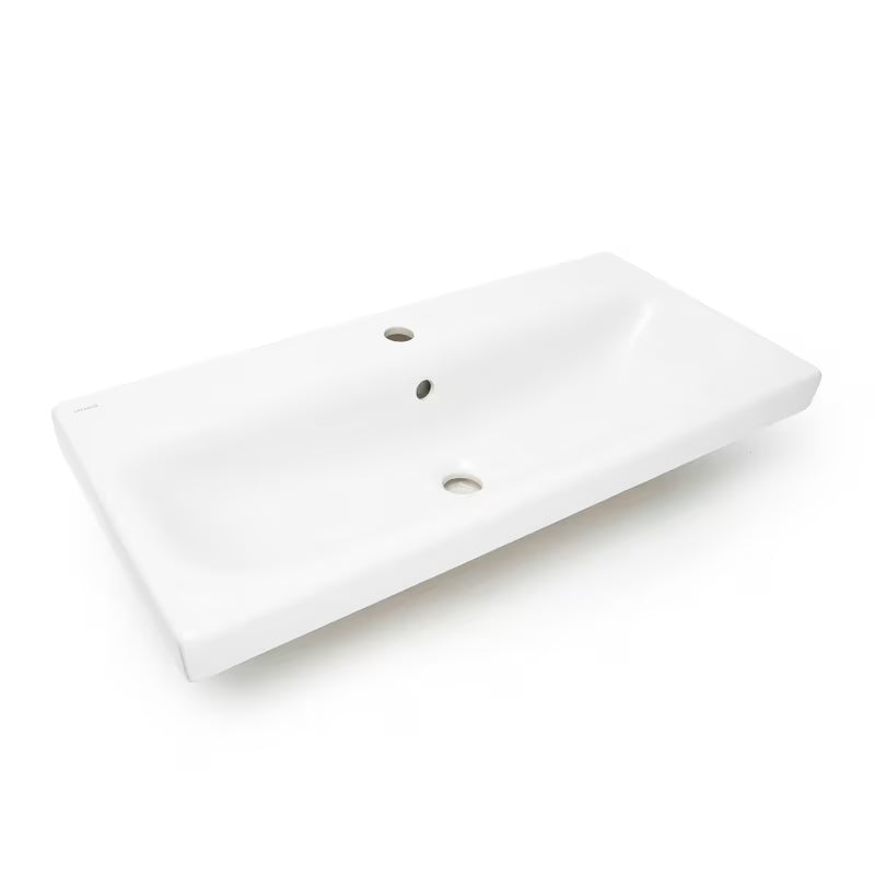 Cersanit Dormo viseća ormarić s keramičkim umivaonikom u bijelom sjaju 80x37,5x62 cm