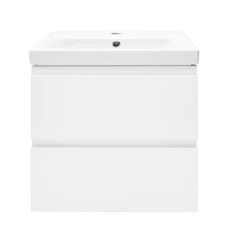 Cersanit Dormo viseća ormarić s keramičkim umivaonikom u bijelom sjaju 50x34,5x63 cm