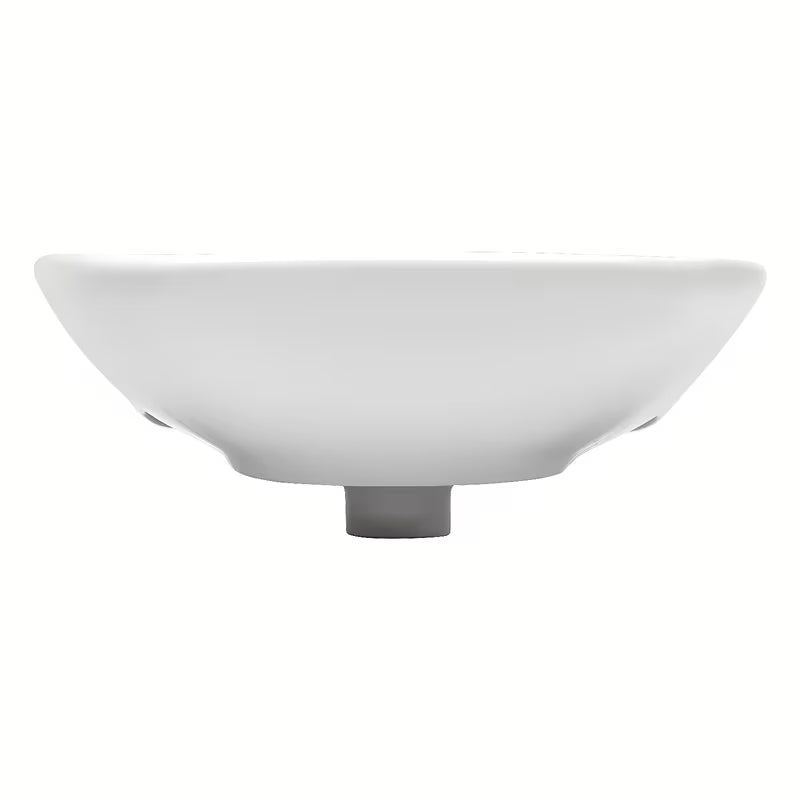 Bijeli viseće keramički umivaonik Fayans Neo 55 x 44 cm s otvorom pro za slavinu u sredini