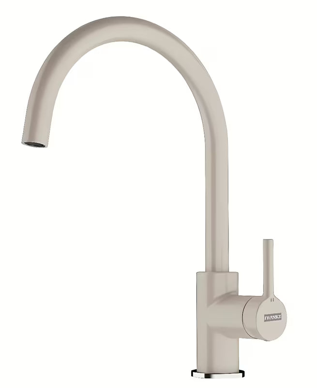 Miješalica za Sudoper Franke u izvedbi sahara s ručicom i okretnim izljevom 360°.