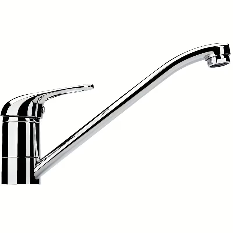 Kromirana jednoručna baterija stojeća miješalica za sudoper Franke s okretnim izljevom 360°.