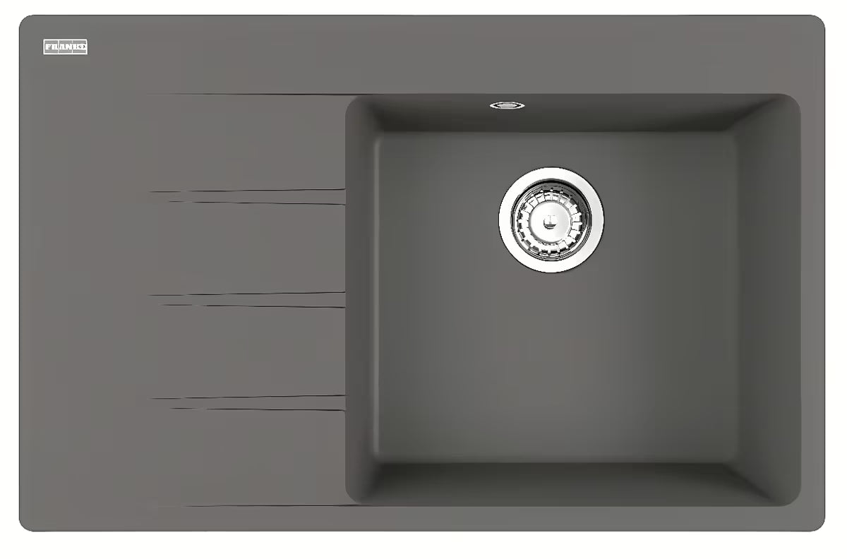 Granitni sudoper Franke Centro s lijevim ocjeđivačem pro nadgradna ugradnja na radnu ploču