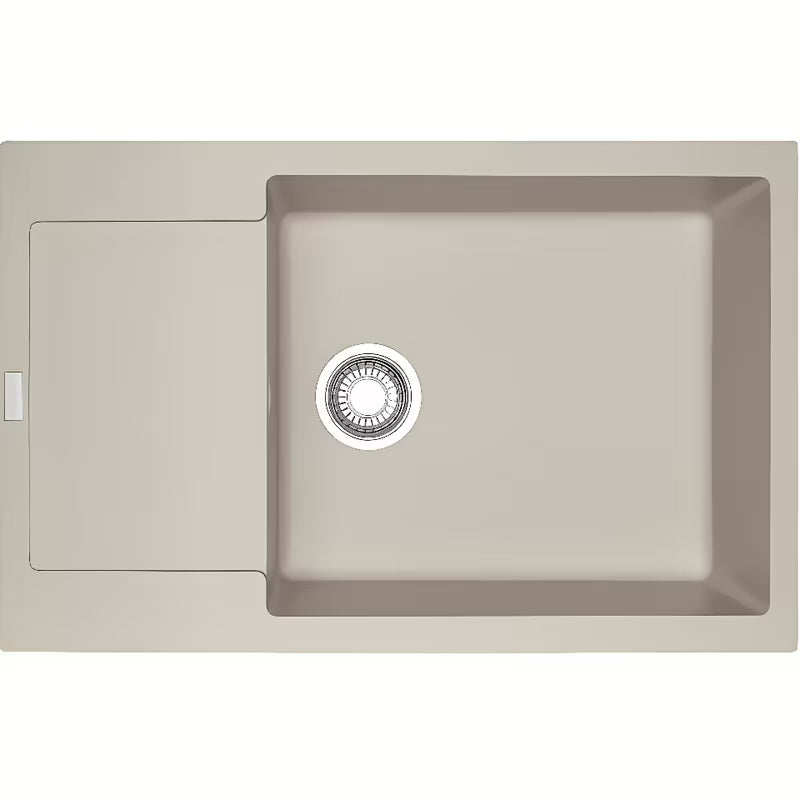 Granitni sudoper Franke Maris ispod radne ploče u boji sahara s reverzibilnom ocjednom plohom