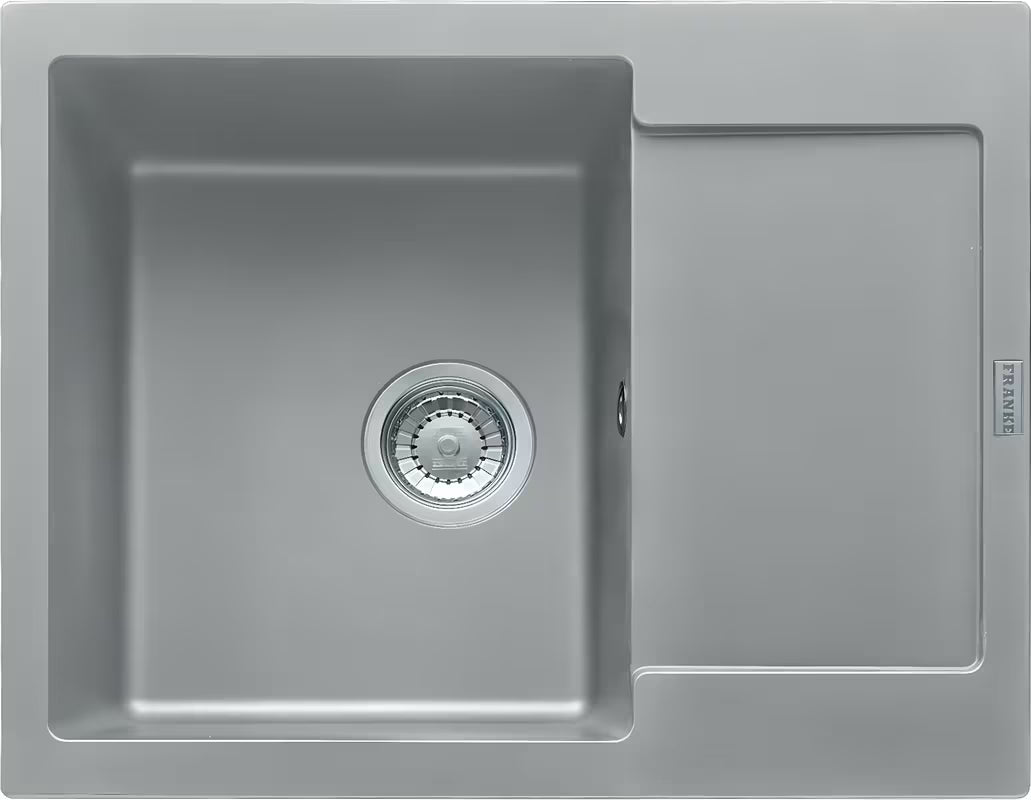 Granitni sudoper Franke MRG 611-62 s ocjeđivačem u boji sivi kamen, pro ugradnja na radnu ploču.
